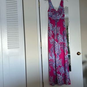Pink maxi dress, size M